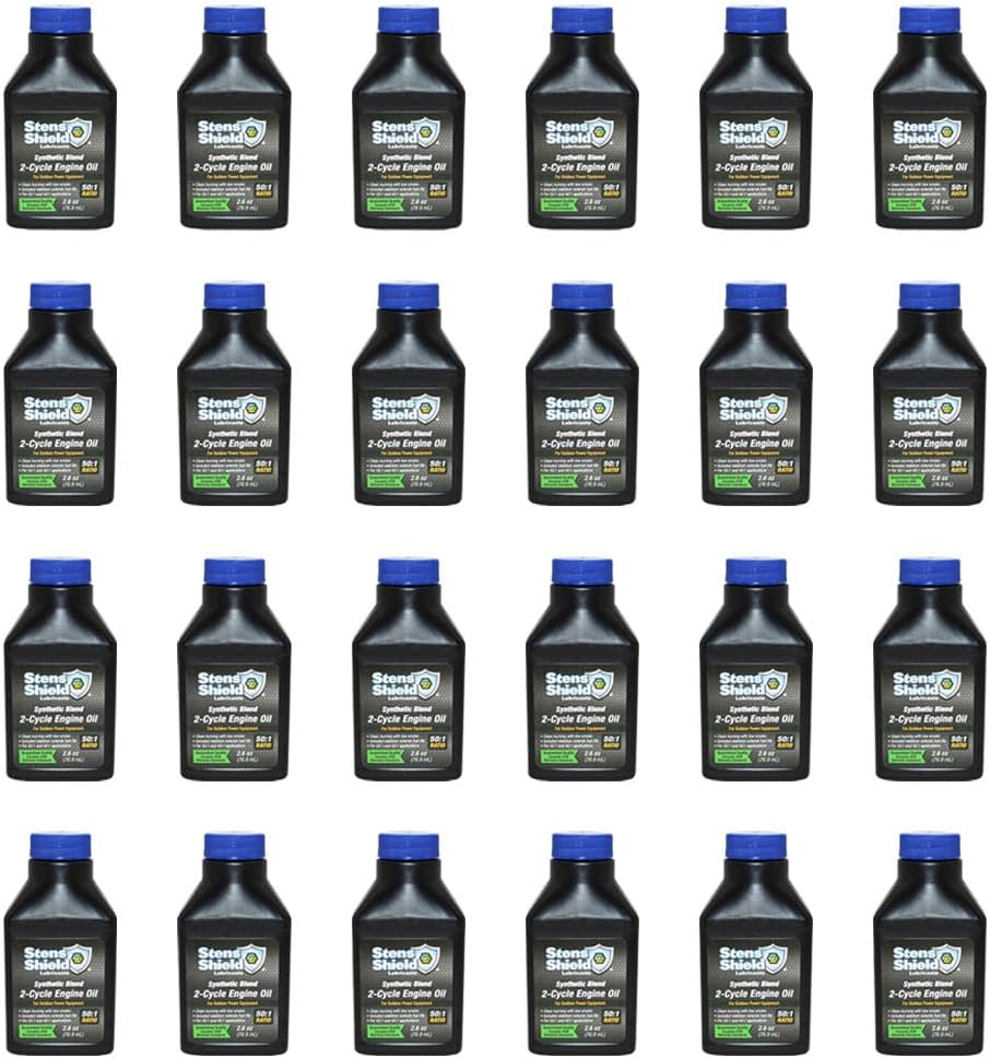 Fits Case of 24 2-Cycle Engine Oil 2.6 oz. Bottles 50:1 Synthetic Blend Mix