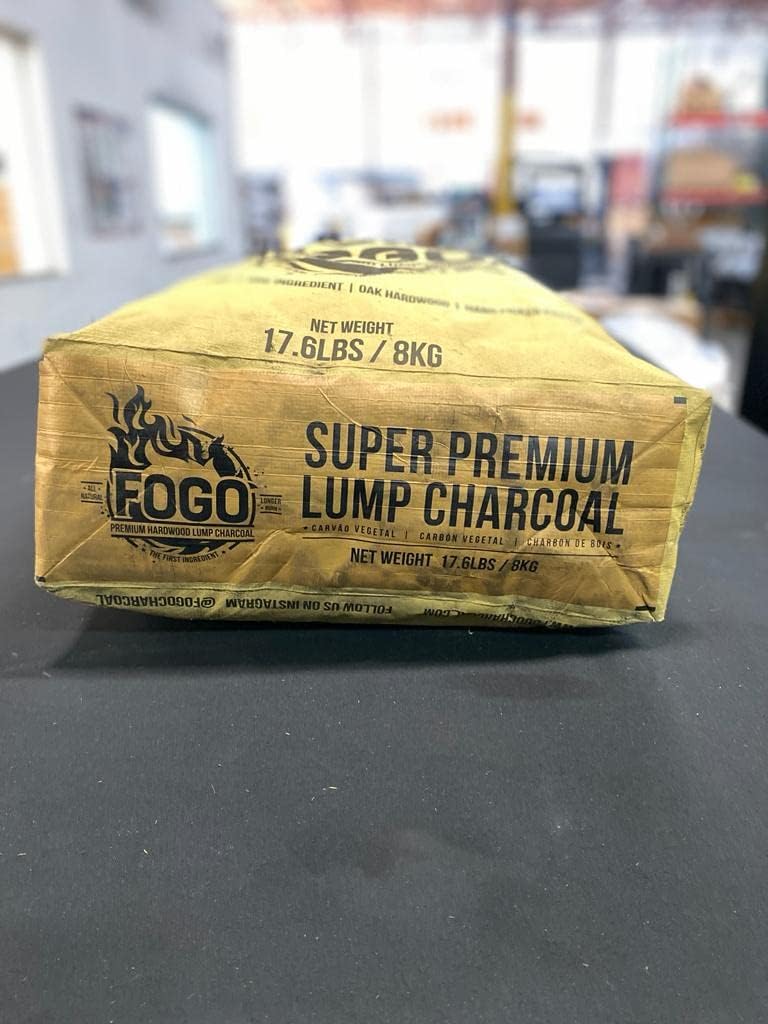 FOGO Super Premium Hardwood Lump Charcoal, Natural, Large Sized Lump Charcoal for Grilling and Smoking, Restaurant Quality, 35 Pound Bag