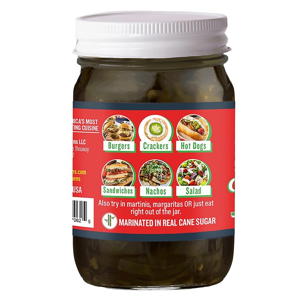 Ragin' Cajun Candied Jalapeno Slices, 12 fl oz - Pack of 2