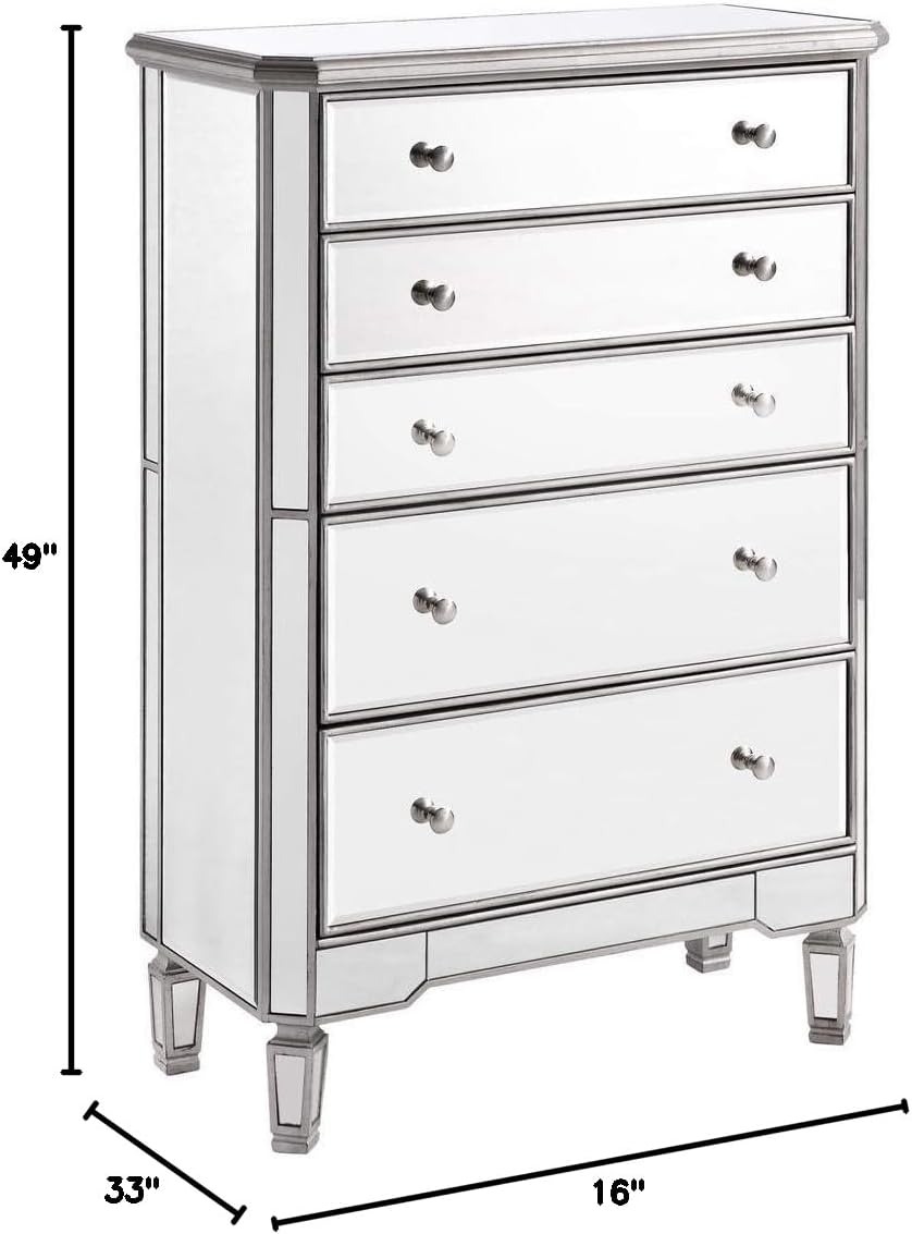 5 Drawer Cabinet, Silver