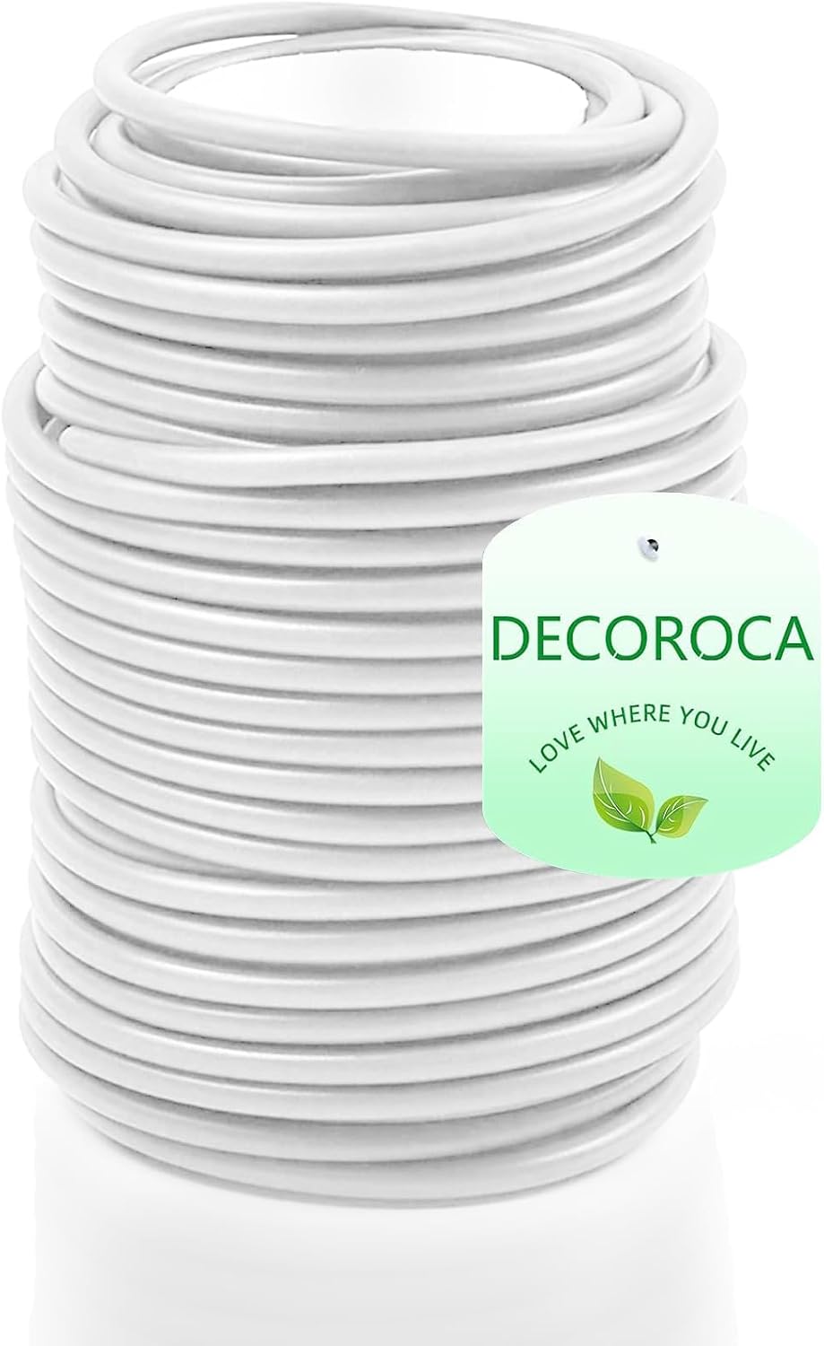 Decoroca Soft Plant Ties for Support - 65.6' Reusable Waterproof Plant Wire, 3.5mm Garden Twist