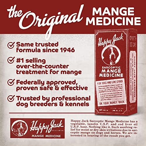 Mange Medicine & Treatment for Dogs & Horses, 8 oz | Soothing Itch Relief, Treats Severe Mange, Fungi, Allergies, Eczema, Most Dog Skin Irritation