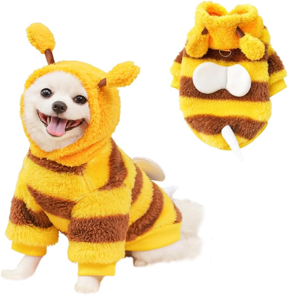 ANIAC Dog Hoodies Sweatshirt with Bunny Ears Spring Puppy Clothes for Small Dog Girl Boy Soft Doggy Sweater Cat Apparel Pet Clothing for Kitten
