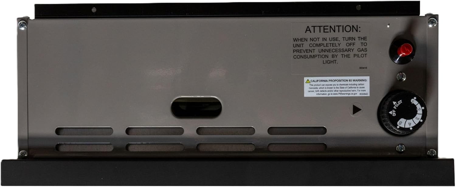 Comfort Glow 11, 000 BTU Direct Vent Liquid Propane Gas Wall Heater, Medium, Gray | Electronic Ignition, Thermostat, Heat up to 350 sq ft Area