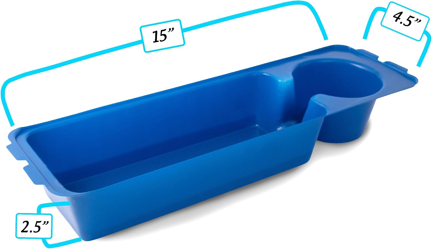 Heavy Duty Clear Plastic Insert/Tray/Cup Holder for Walker Basket
