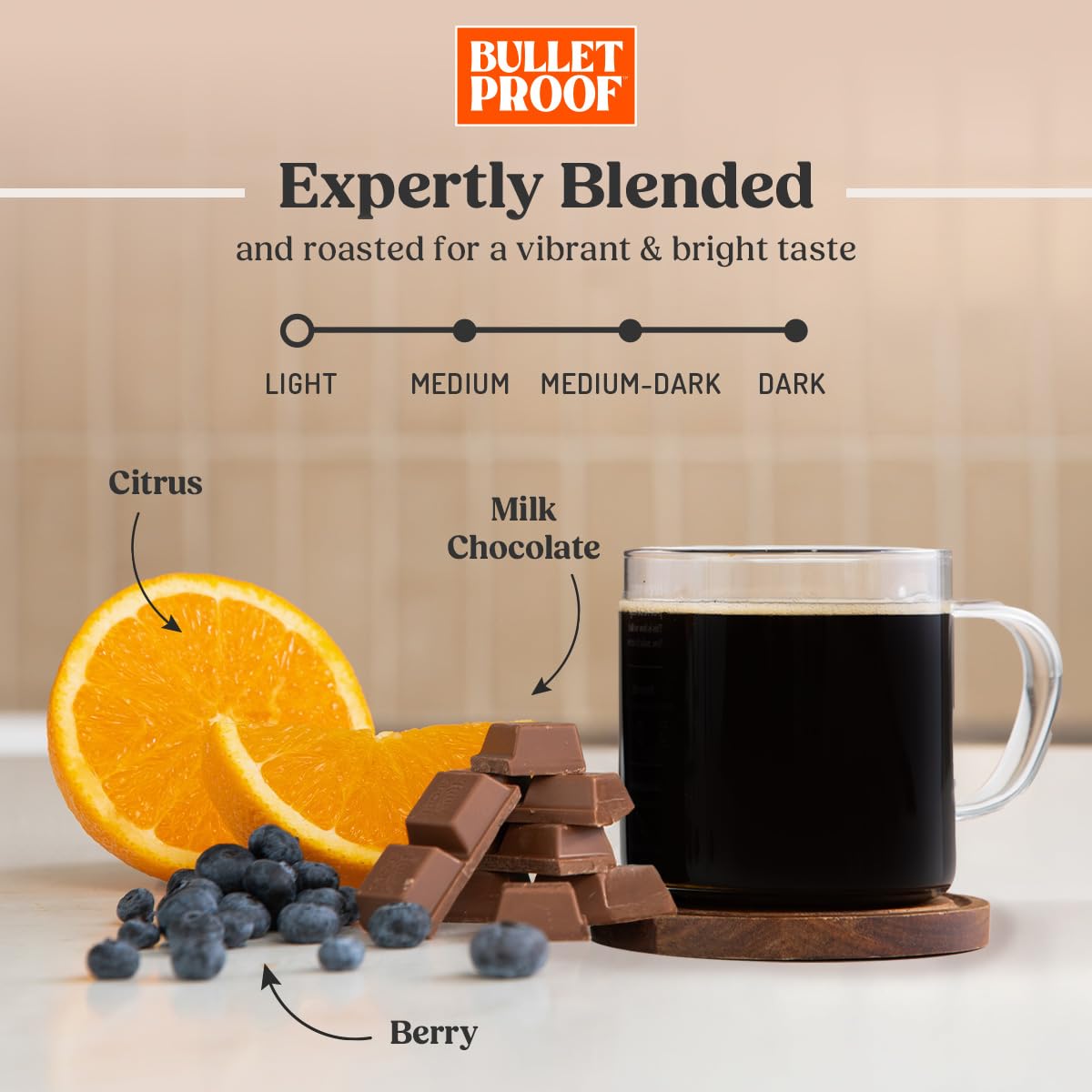 Bulletproof French Kick Dark Roast Ground Coffee, 12 Ounces, 100% Arabica Beans, Clean Coffee Tested for Toxins, Packaging May Vary