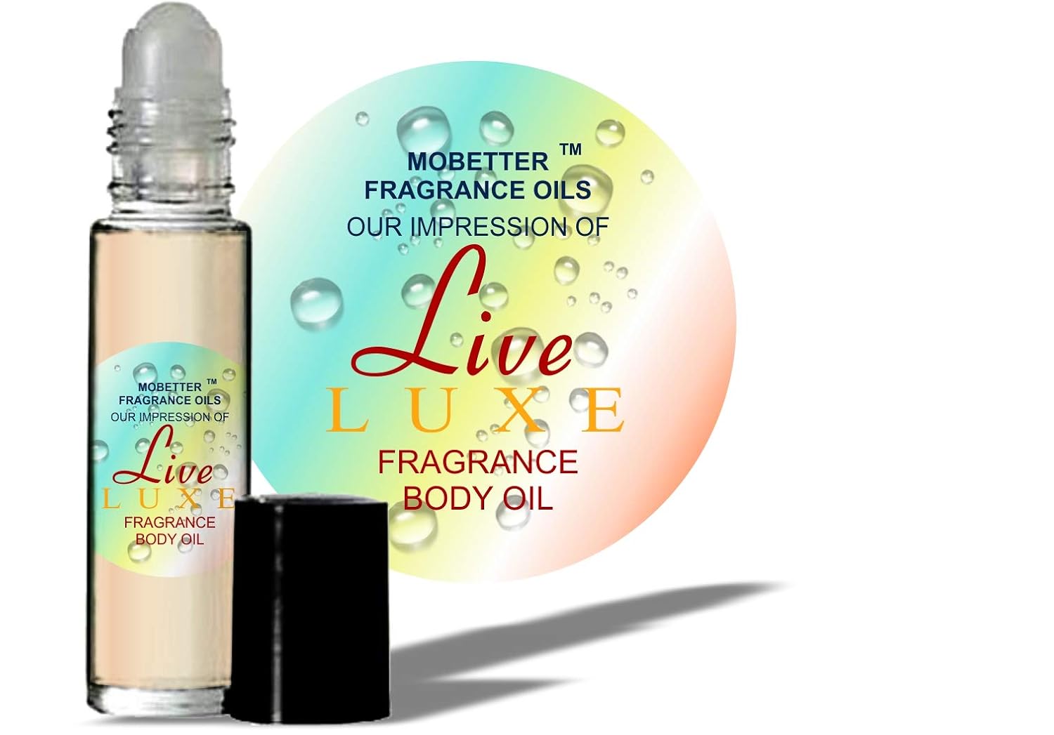 MOBETTER FRAGRANCE OILS' Our Impression of Live Luxe (W) Body Oil 1/3 oz roll on Glass Bottle