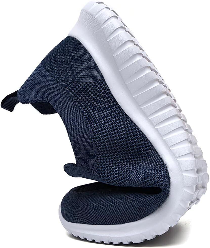 konhill Mens Slip-On Knit Walking Sneakers