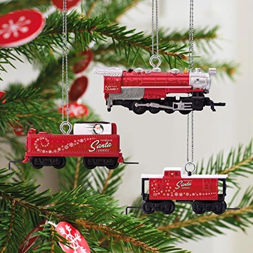 Hallmark 1995QXM8115 Miniature Set LionelNorth Pole Express Keepsake Christmas Ornaments