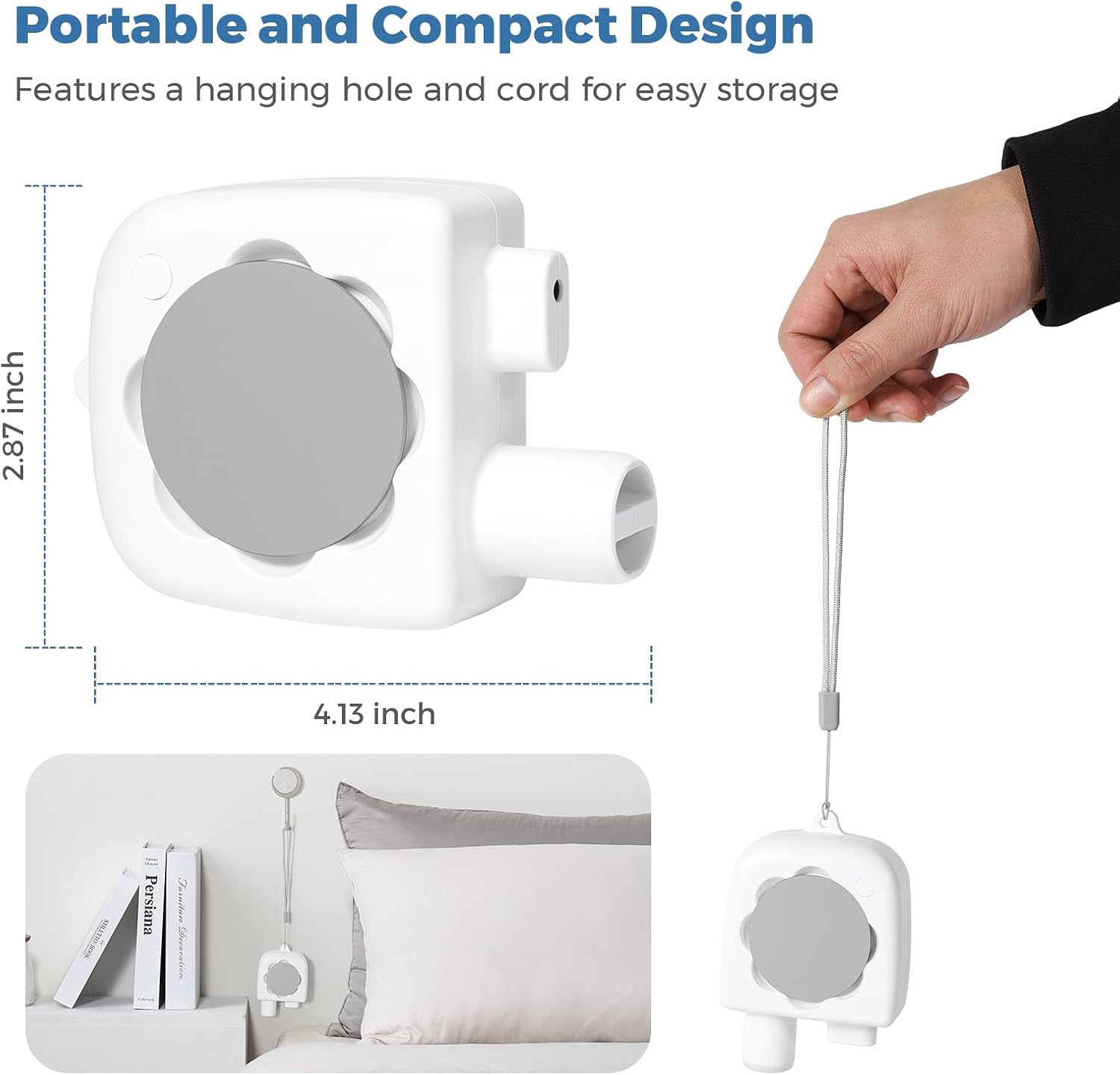 CPAP Hose Dryer, CPAP Tube Cleaner Blower Fan, Fast Drying CPAP Cleaning Kit for All Standard 22mm Diameter Tubing with High-Speed Airflow, 3 Speeds & 3 Timer (45/60/80 Minutes), 5V Adapter