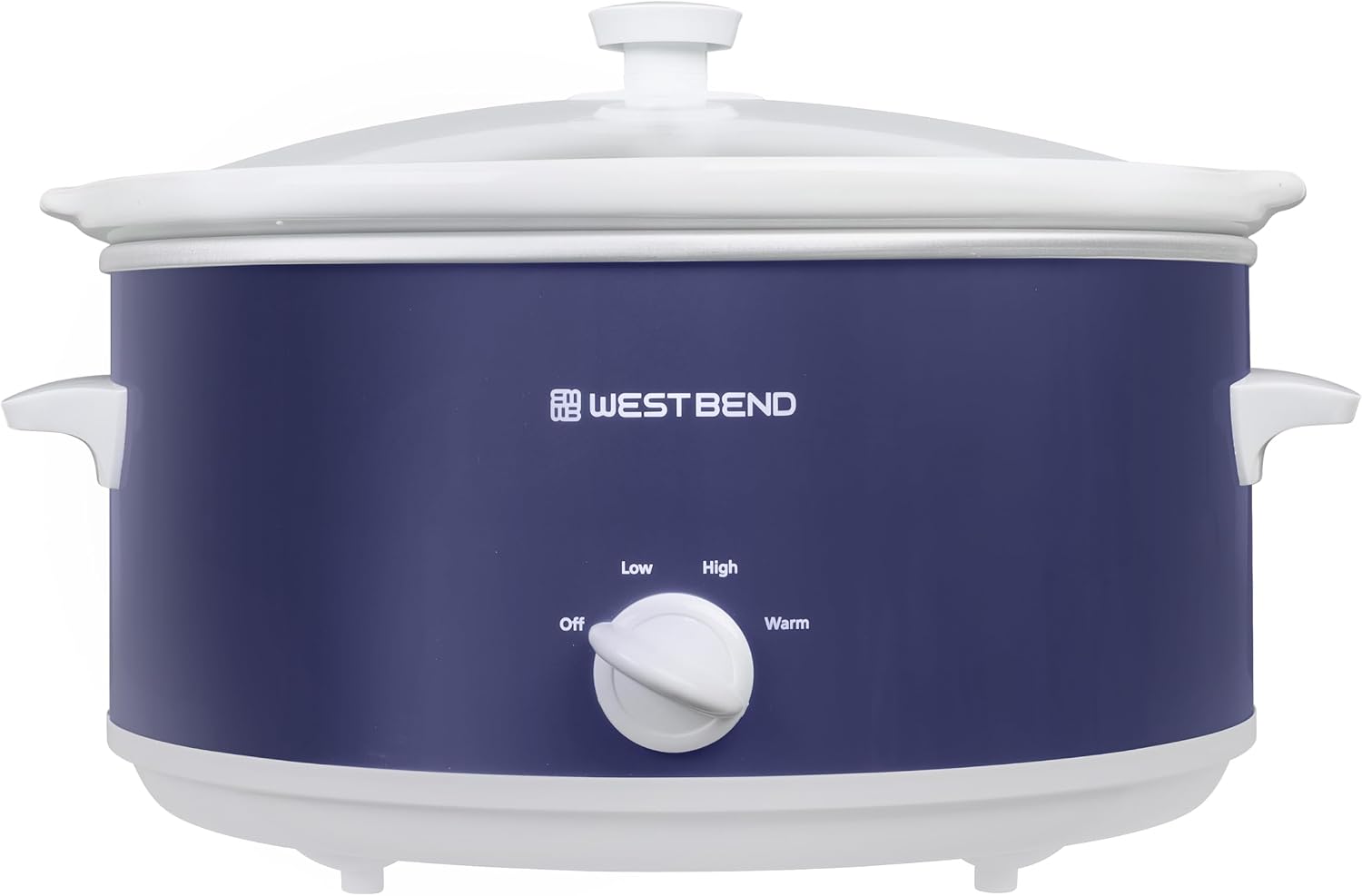 West Bend Slow Cooker 6-Quart Manual Crockery Style with Dishwasher Safe Oval Ceramic Crockpot and Glass Lid Two Temperature Settings Plus Keep Warm, 330-Watts, Black