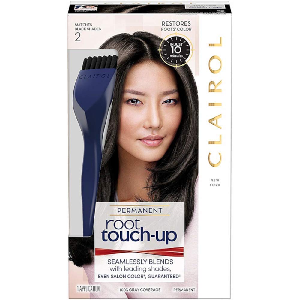 Clairol Root Touch Up Permanent Hair Dye, 6 Light Brown, Pack of 2