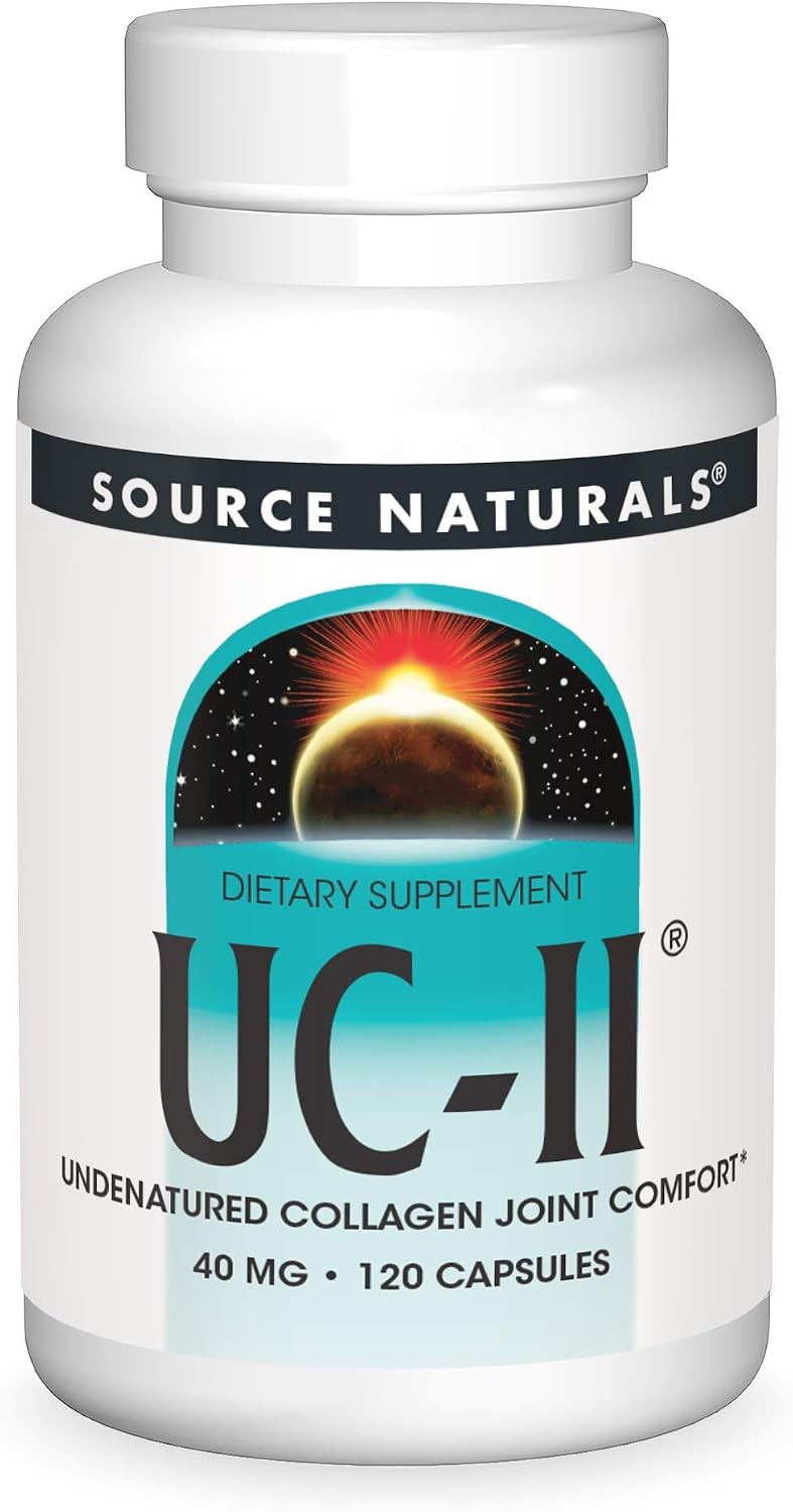Source Naturals, UC-II, 40 mg - 60 Capsules | Undenatured Collagen Joint Comfort*