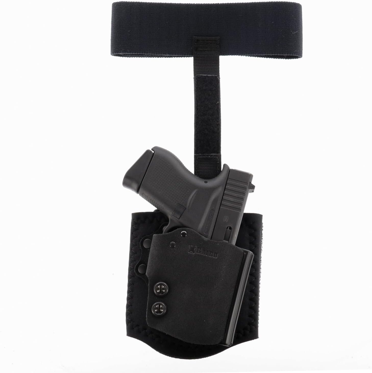 Galco Ambidextrous Ankle Calf Strap Leather Holster, Black, ACSB