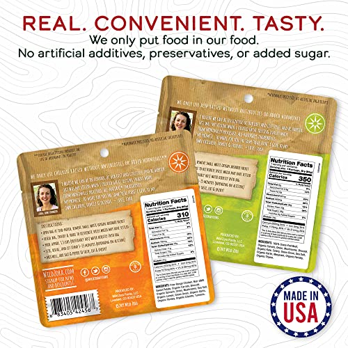 Wild Zora Paleo Freeze Dried Meals for Backpacking & Camping - Healthy Gluten Free & Grain Free Camping Meals/Backpacking Food + No Added Sugar - Great for Travel (Cliffside Coconut Berry 2-Pack)
