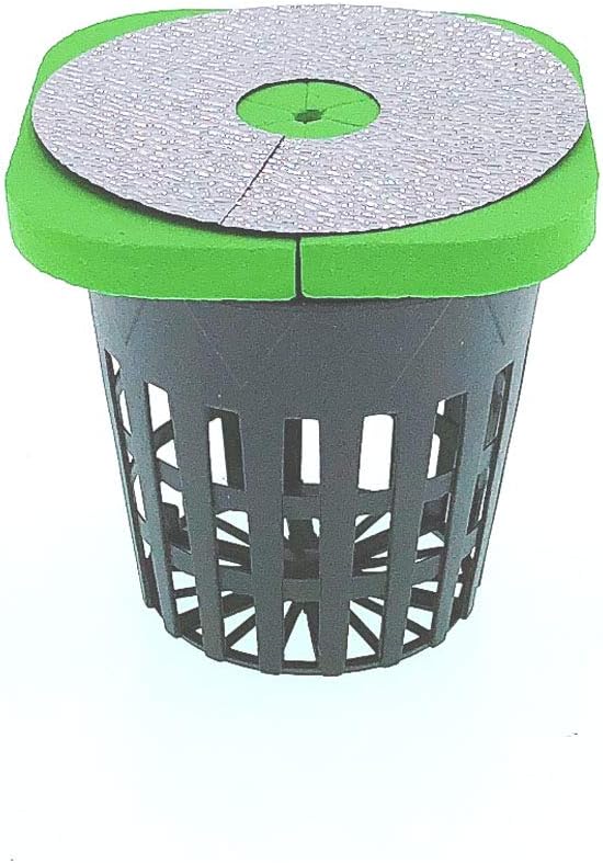 HORTIPOTS 2-Layered Clone Collars w 2 in Net Pots & Reflective Lids