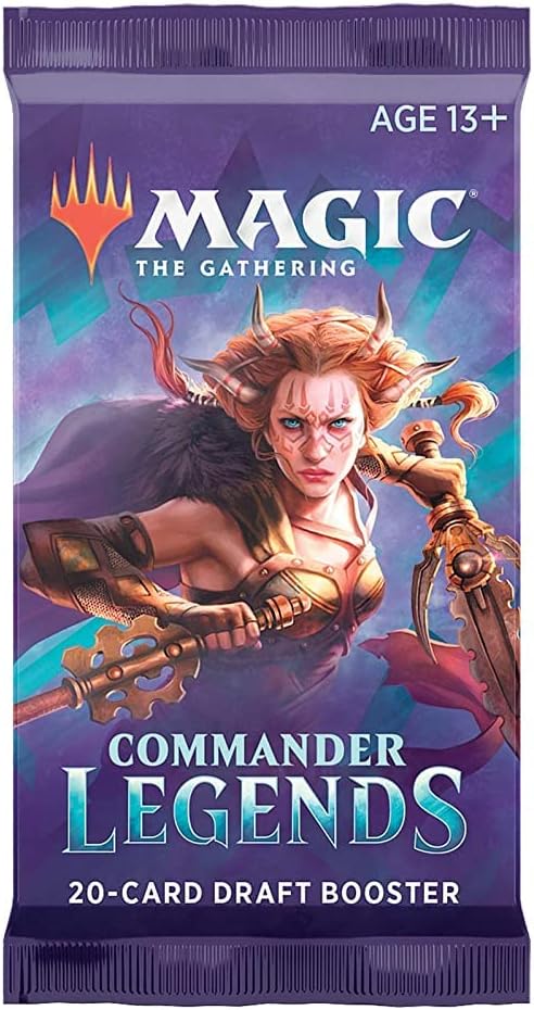 Magic The Gathering Commander Legends Booster Pack - 2 Legends - Total 20 MTG Cards (1 Draft Booster)