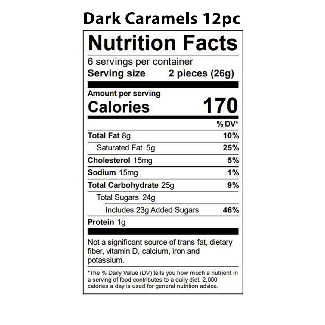 Vermont Nut Free Chocolates Boxed Chocolate Caramels (Assorted Chocolate) 12-Piece, Nut-Free, Egg-Free, Kosher