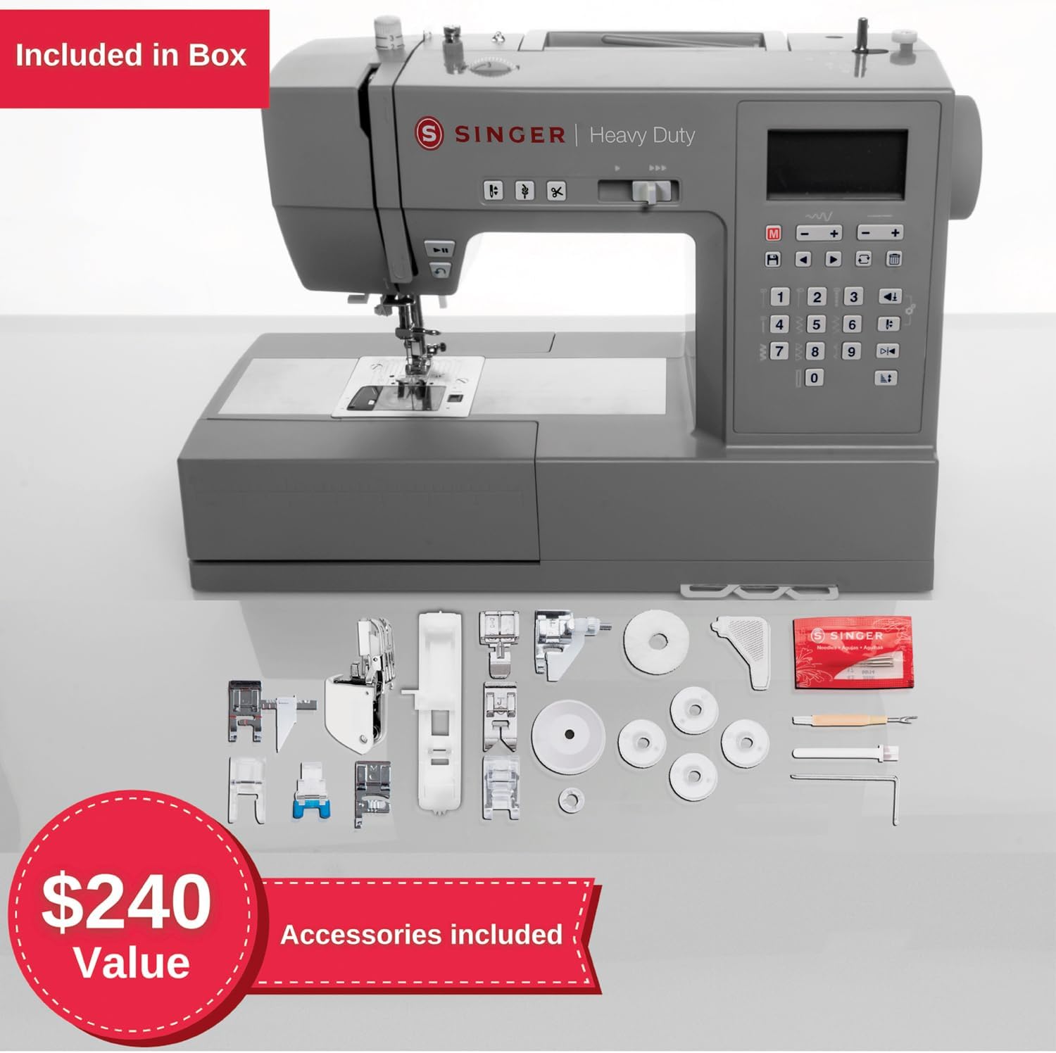 SINGER® 6700C Heavy Duty Computerized Machine with Accessory Kit