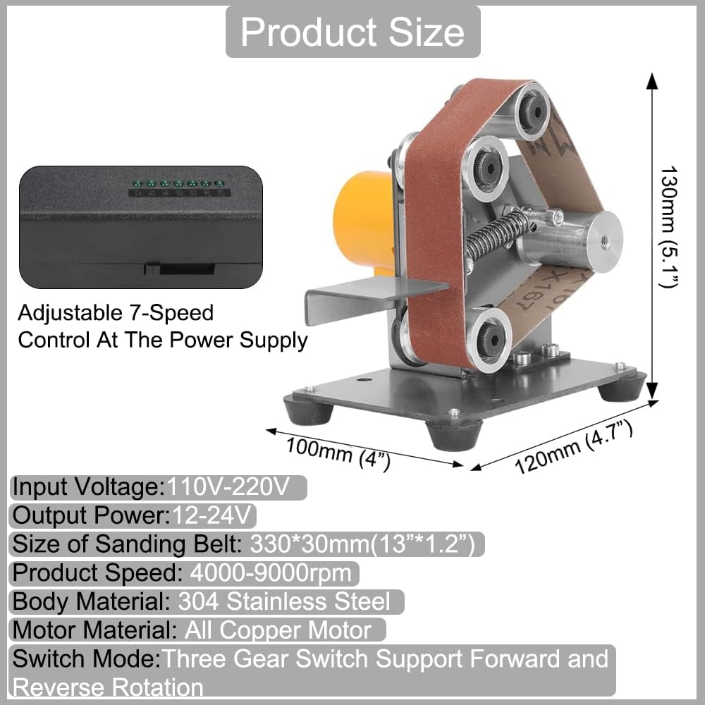 Electric Mini Belt Sander Polishing-Grinding Sharpener