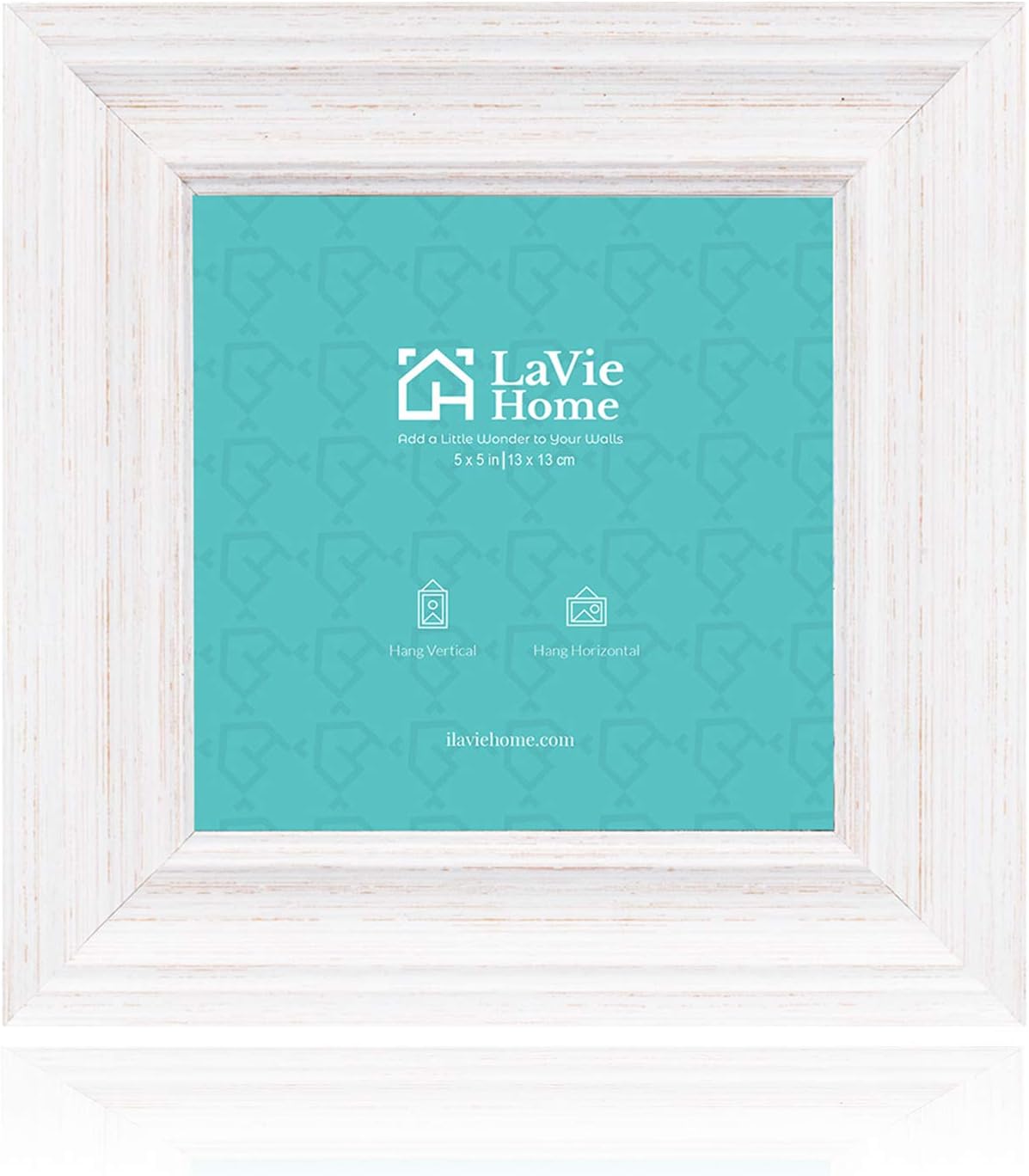 LaVie Home 8x8 Picture Frames (1 Pack, Gold) Square Photo Frame Set with High Definition Glass for Wall Mount & Table Top Display