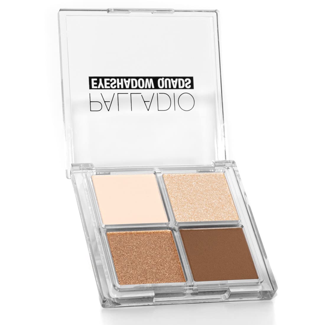 Palladio Eyeshadow Quads, Velvety Pigmented Blendable Matte, Metallic and Shimmer Finishes, Creamy Formula, Four Way Quad Eye Shadow Palette, Talc-Free (Ballerina)