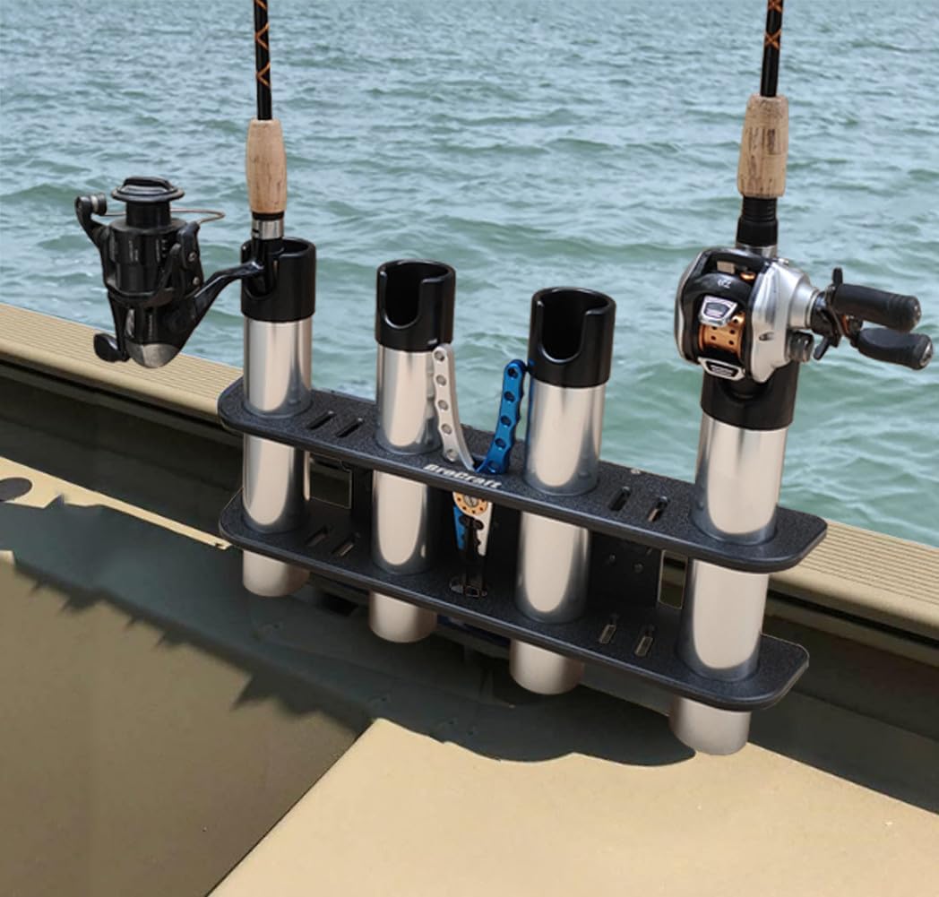 Brocraft Rod Holder for 90 Degree Boat Track System/Lund Sport Track/Versatrack Track/Ranger Track