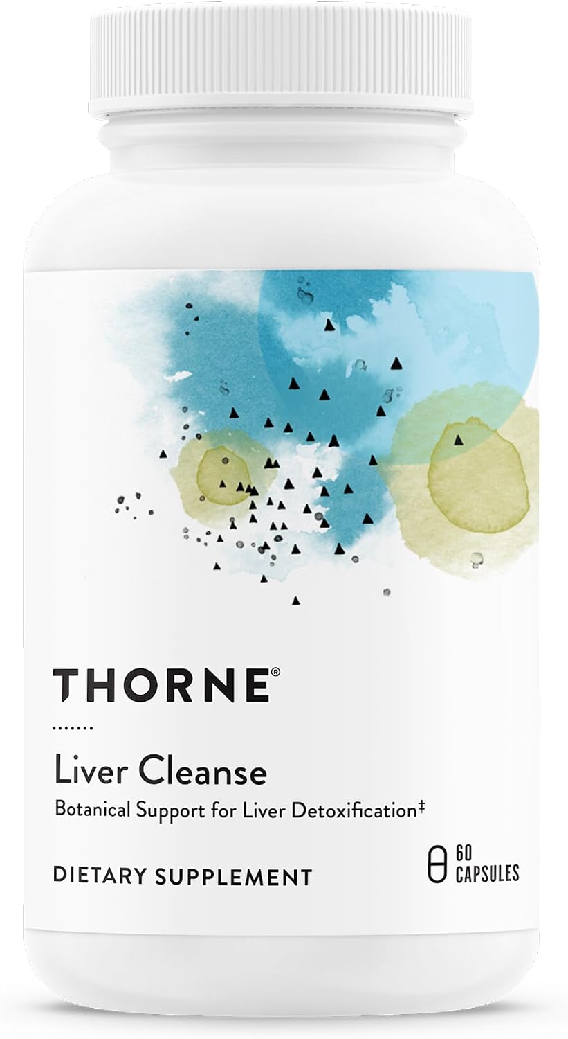 THORNE Liver Cleanse, Berberine HCl & Milk Thistle, 60 Capsules | Supports Liver’s Natural Detoxification Function & Bile Flow for Fat Digestion*