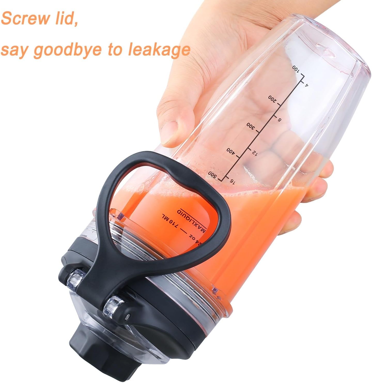 Replacement 24oz Blender Cup with Sip & Seal Lid For Nutri Ninja BL450 BL456 BL480 BL482 BL640 BL642 BL682 BN751 BN801 Foodi SS101 SS151 SS351 SS401