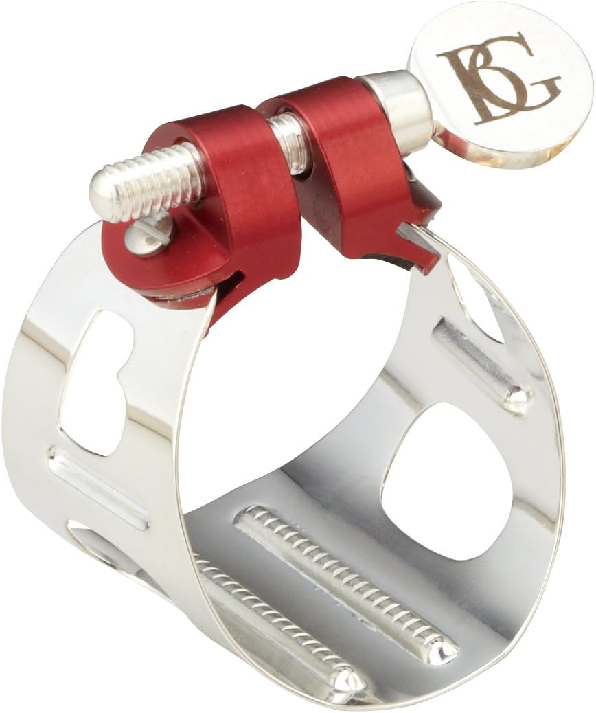 BG LD Silver-Plated Duo Alto Saxophone Clarinet Ligature with Cap