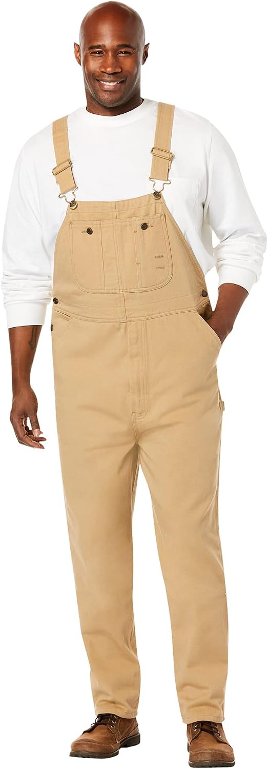 by KingSize Men's Big & Tall Denim Overalls