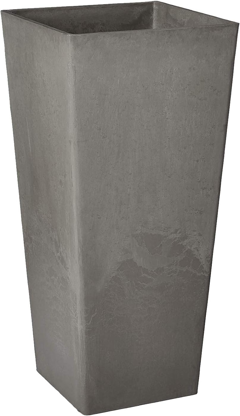 Arcadia Garden Products PSW FS32TP Contempo Tall Square Planter, 13 by 13 by 28-Inch