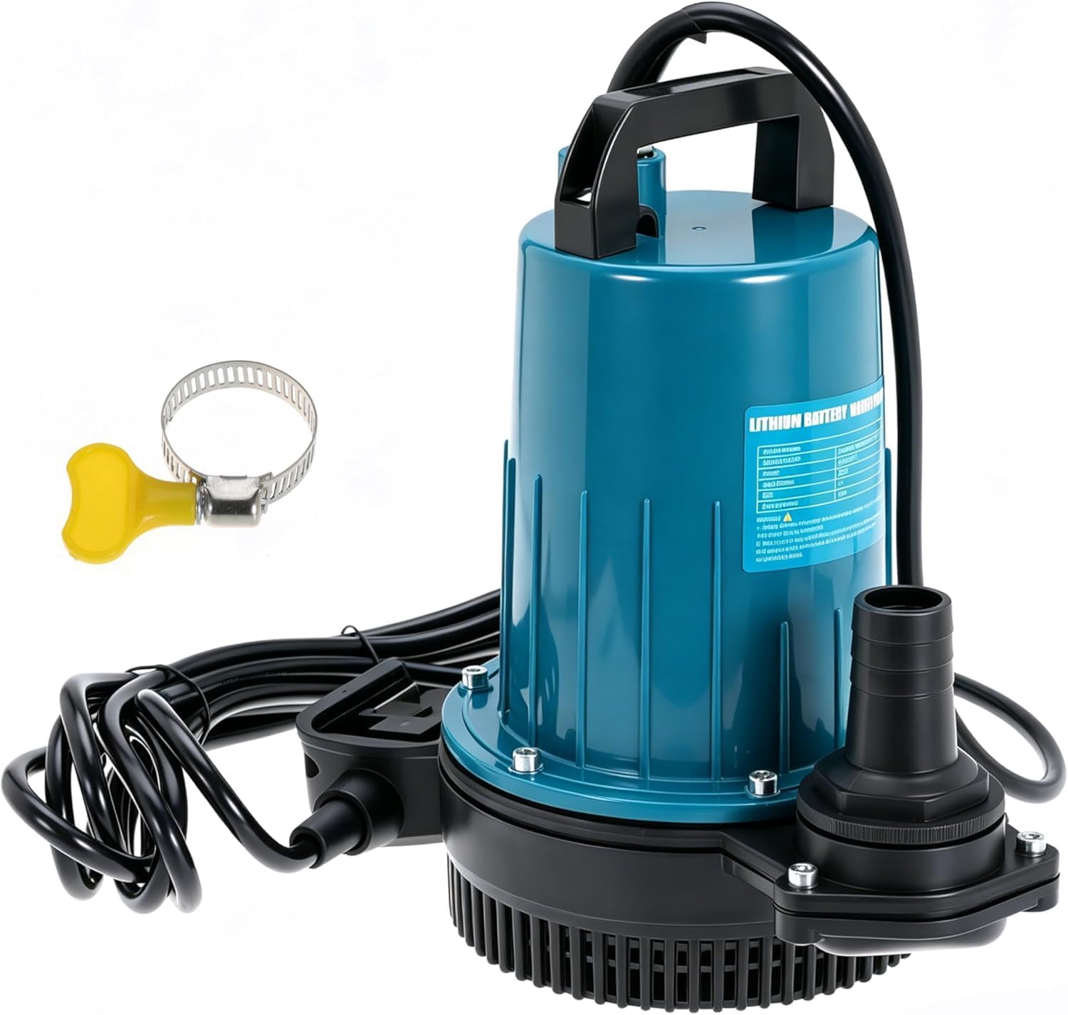 0.75HP 2900 GPH Sump Pump Electric Submersible Portable Utility Water Removal Transfer Pump for Swimming Pool Garden Pond Tubs Basement Window Wells