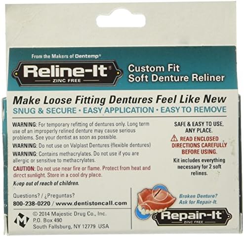 D.O.C. Reline-It Advanced Denture Reliner Kit ( Pack of 2)