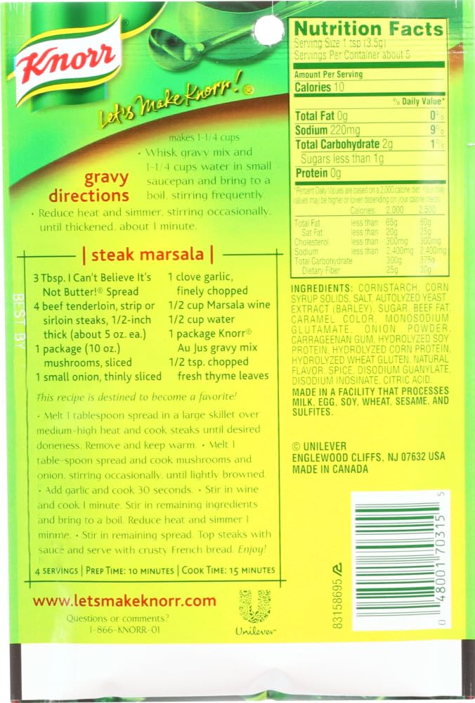 Knorr Au Jus Gravy Mix (4x0.6oz )