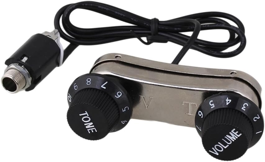 Acoustic Guitar 6-string Volume & Tone Control + Piezo Pickup