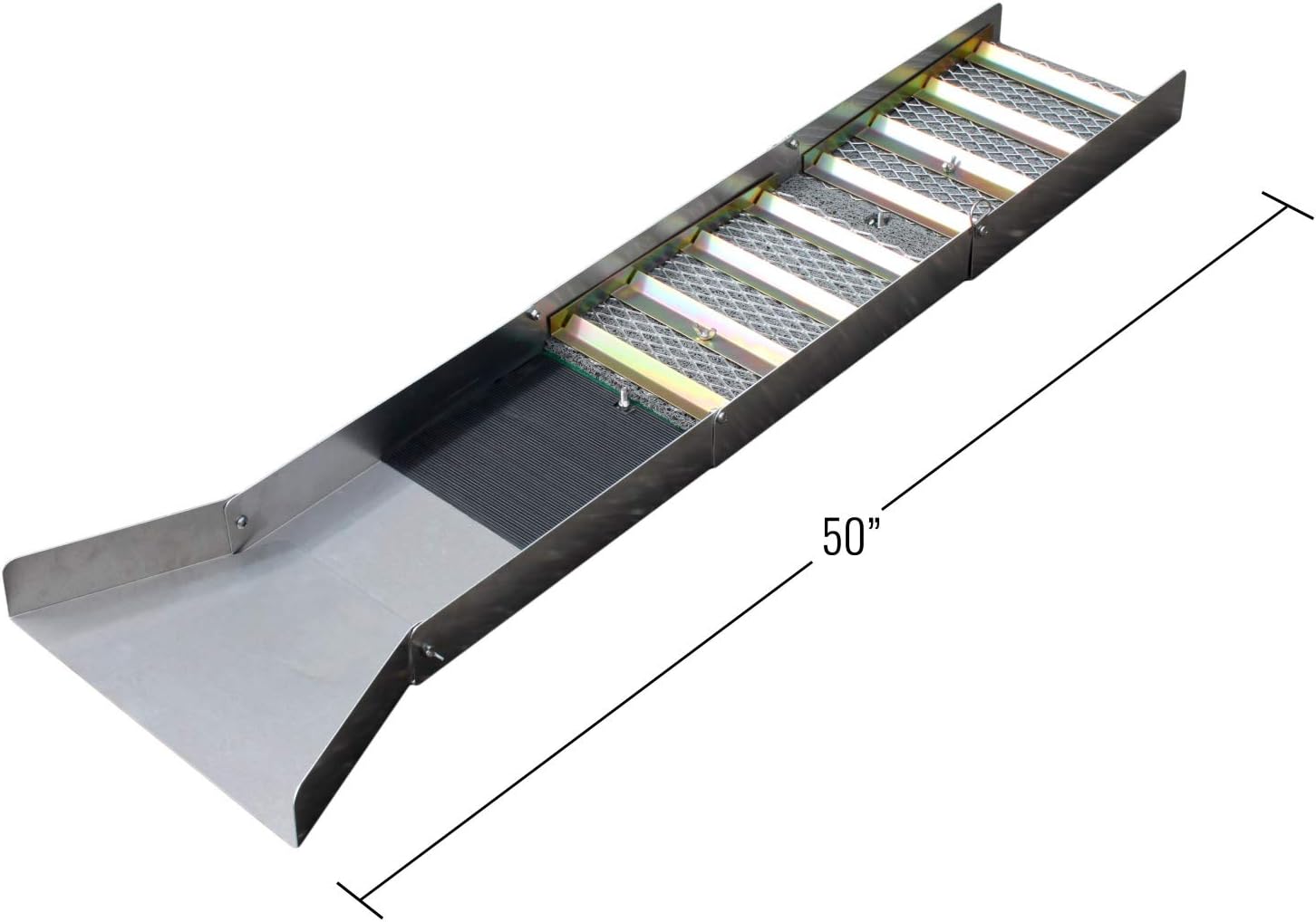 ASR Outdoor 7pc Beginner Gold Panning Sluice Box Kit for Adults Starting to Pan for Gold