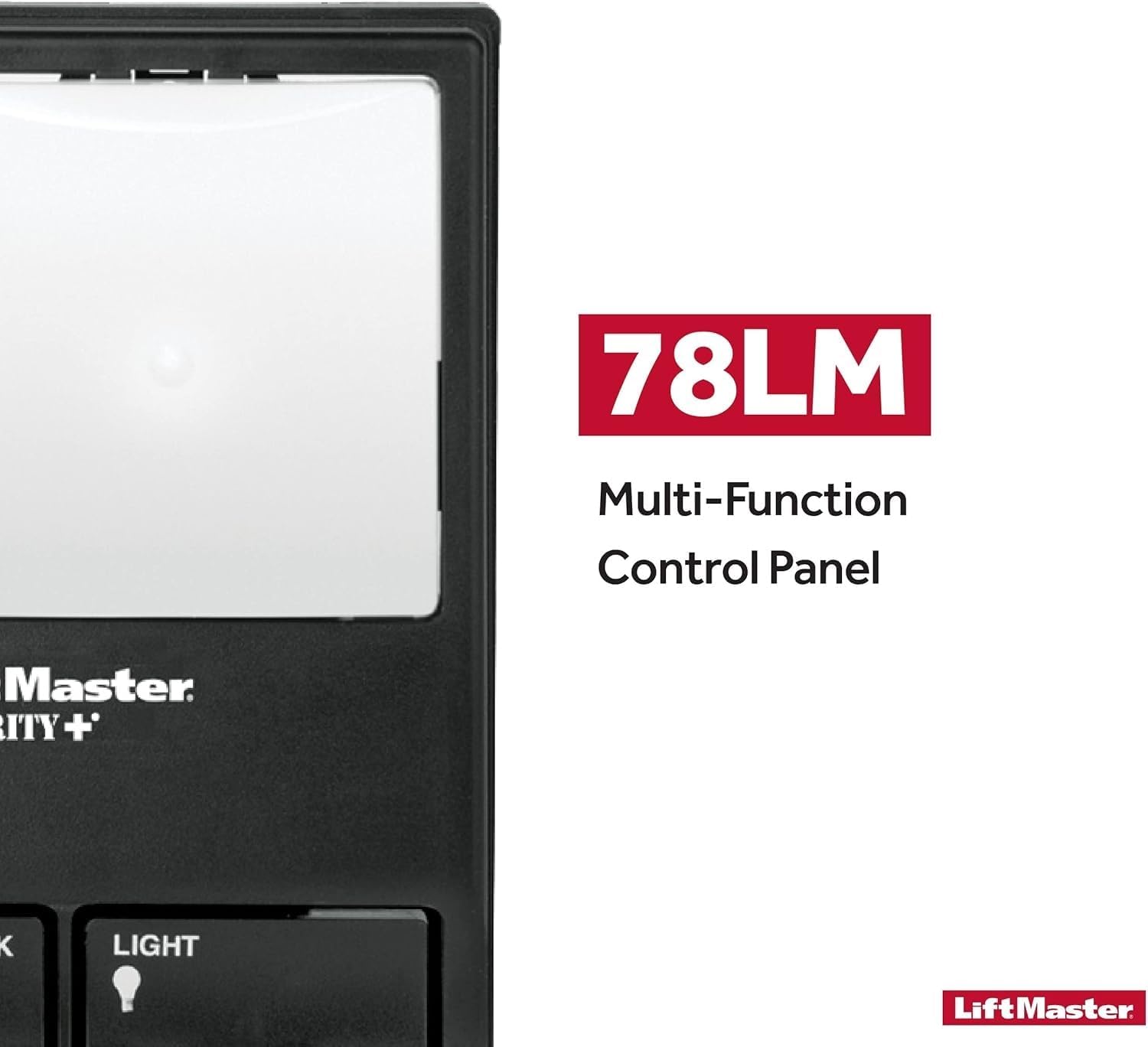 LiftMaster 78LM - Garage Door Opener with Lighting Control - Compatible Only with Security+ 2.0 Garage Door Openers - Wall-Mounted for Convenience