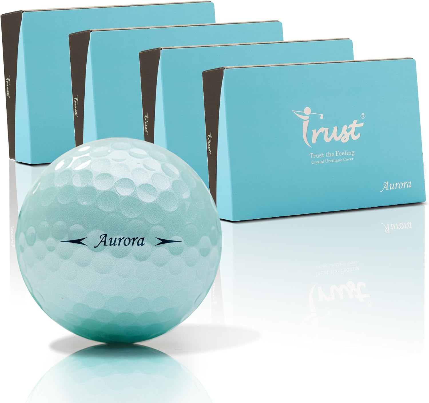 Trust Golf Balls - Aurora & Rosa Crystal Urethane Series | Eye-Catching & Easy to Spot | Maximum Distance, Soft Feel, Straight Flight
