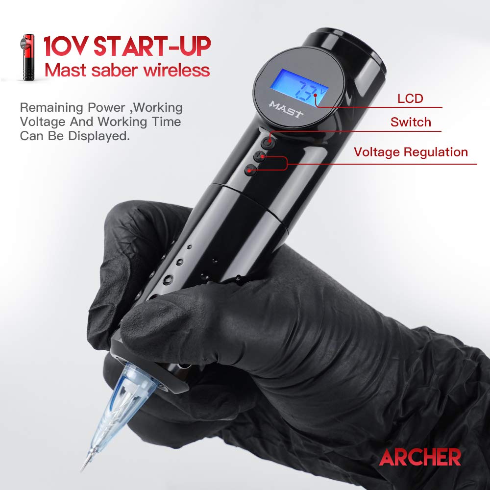 Mast Archer Cordless Tattoo Pen Machine Rotary Tattoo Gun