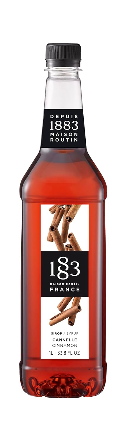 1883 Maple Syrup for Drinks, Made in France, 1 Liter Glass Bottle