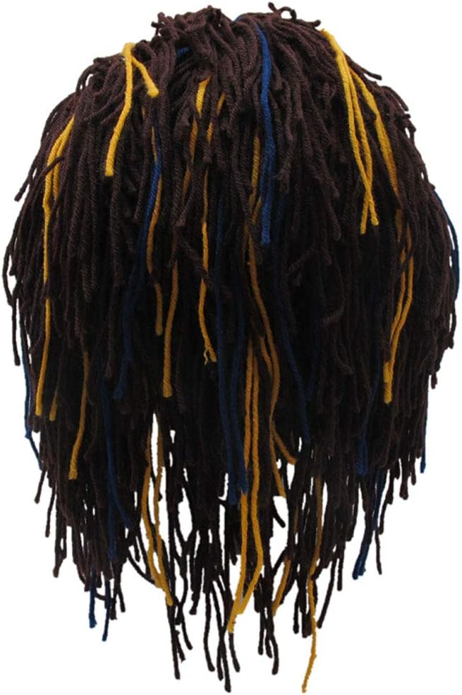 Creative Barbarian Knit Beard Hat Funny Knit Cap Wig Beanie Hats