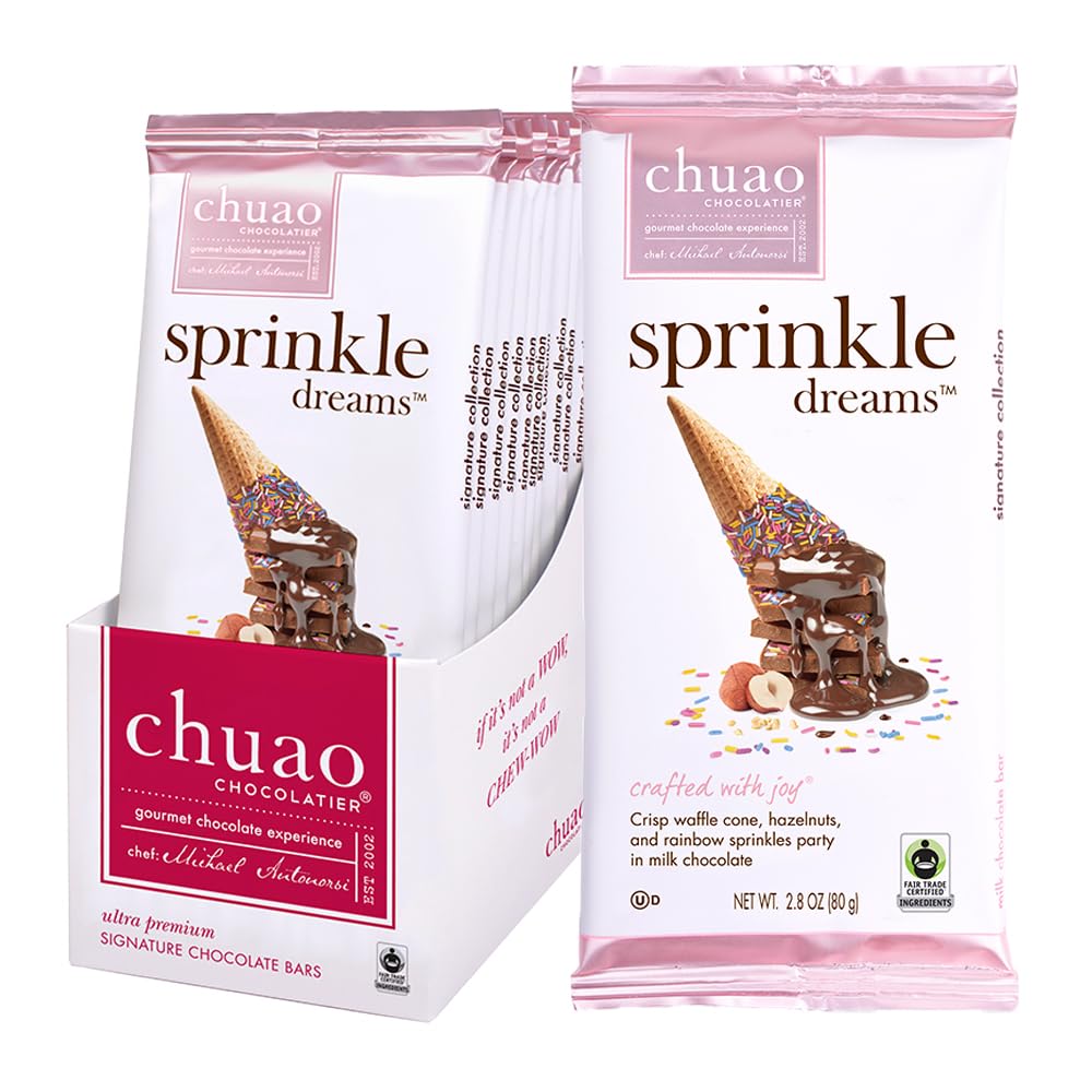Chuao Chocolatier Ravishing Rocky Road Milk Chocolate Bars | Gourmet Almond Vegan Marshmallows Artisan No Preservatives | 10 Pack (2.8 oz each)