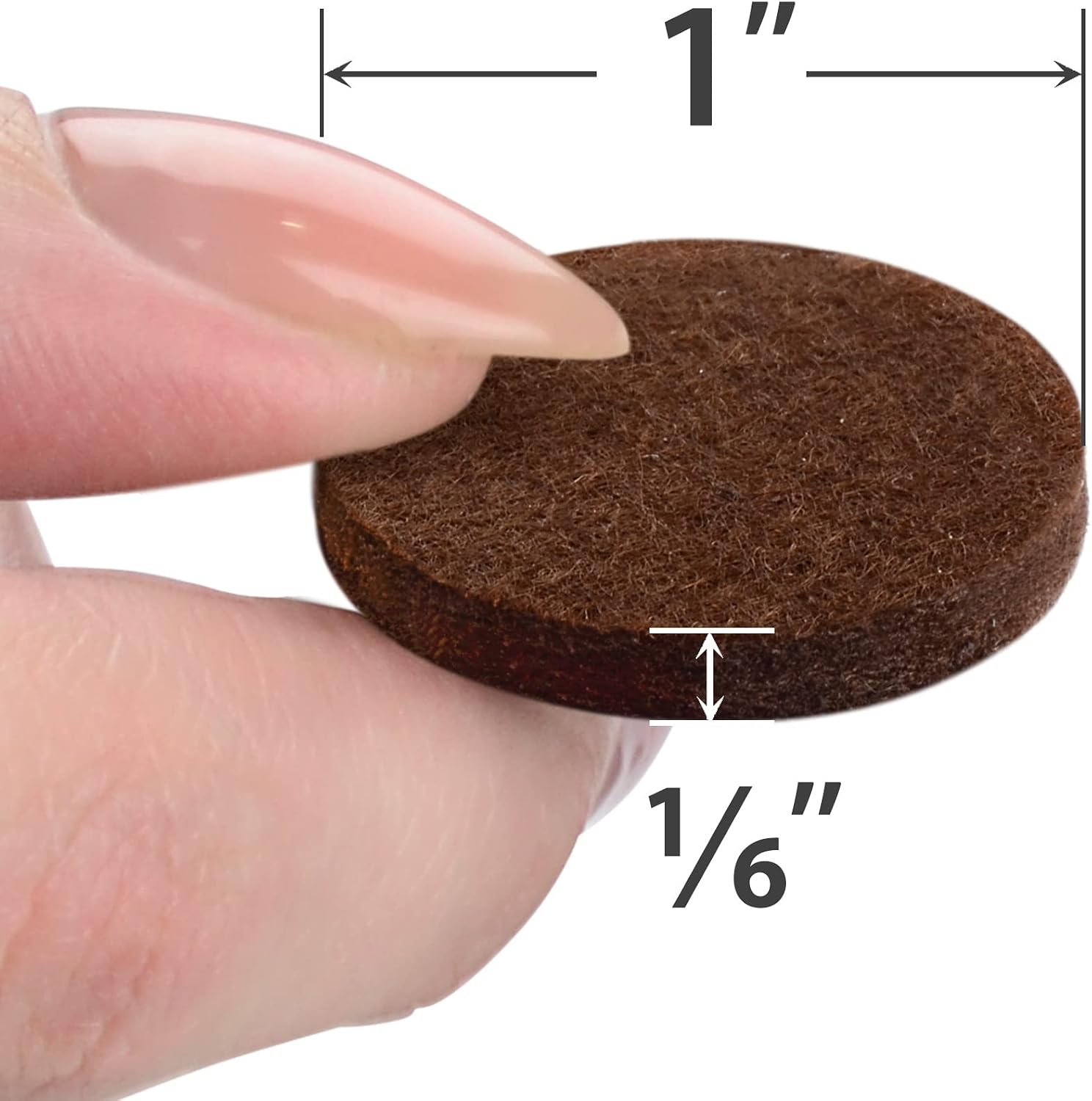 Felt Furniture Pads X-PROTECTOR 133 PCS Premium Furniture Pads - Felt Pads | Furniture Feet Wood Floor Protectors - Protect Your Hardwood & Laminate Flooring! Brown and Beige