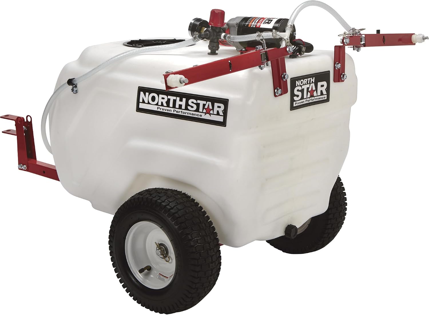 NorthStar 31-Gallon Tow-Behind Boom/Spot Sprayer, 2.2 GPM, 12V, 70 PSI | NSQ on-demand pump, Spring-loaded breakaway boom, Wide-area coverage