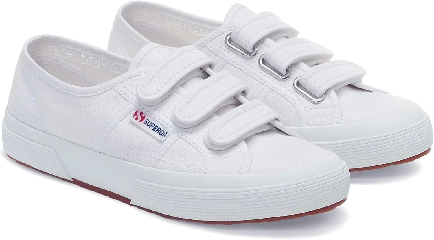 Superga Unisex 2750 Cot3strapu Cotton Canvas Sneakers with Touch Strap Fastening