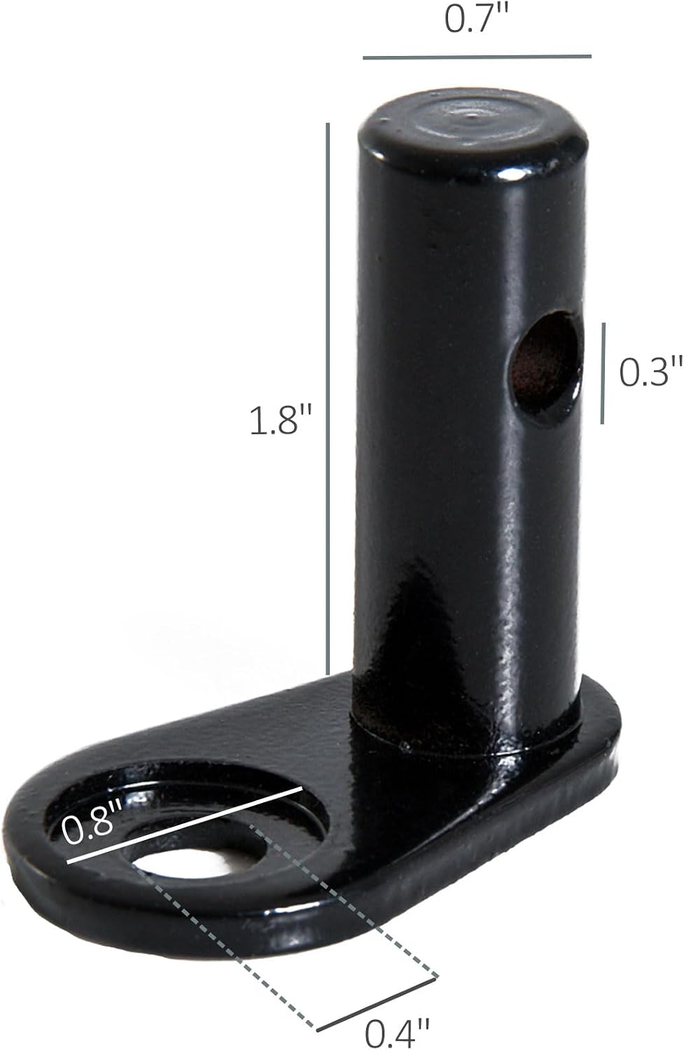 Aosom Bike Trailer Hitch Attachment Fast and Easy Setup Type 'A' Adapter | Bike Trailer Replacement Part, Cycling Adapter Accessories, Hitch Connector