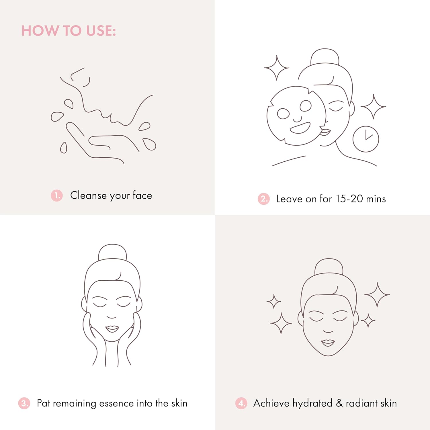 ESW Beauty Strawberries & Cream Soothing Face Mask, Korean Skin Care 1 Pack