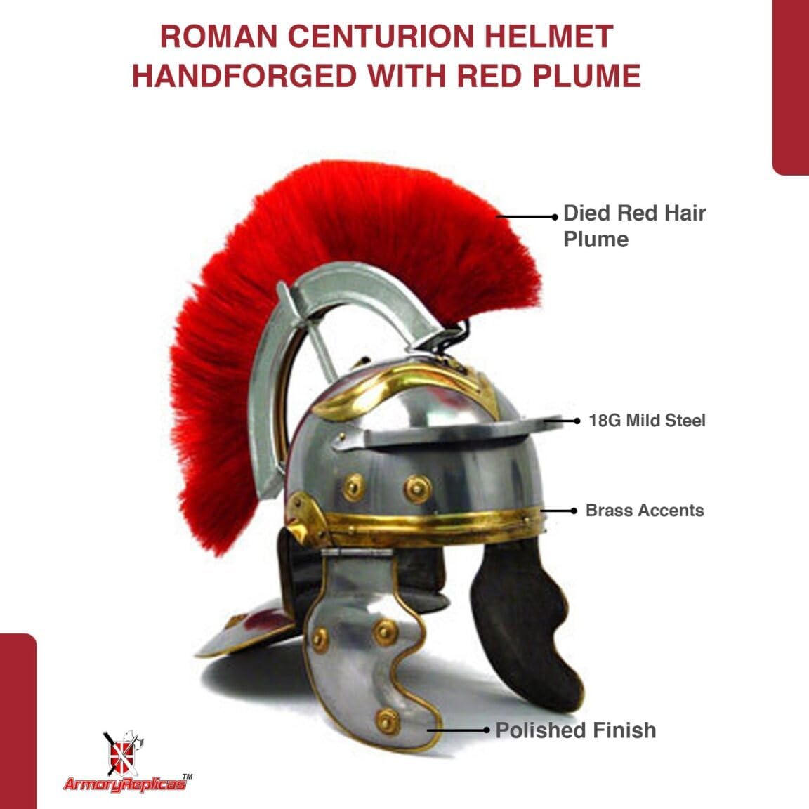 Armory Replicas Maximus Roman Gladiator Blackened 18g Helmet
