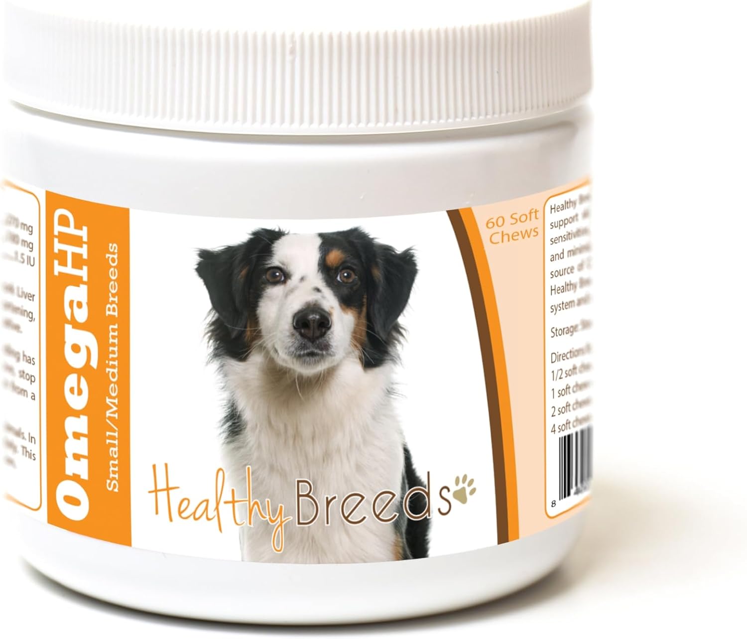 Healthy Breeds Siberian Husky Omega HP Fatty Acid Skin and Coat Support Soft Chews 60 Count